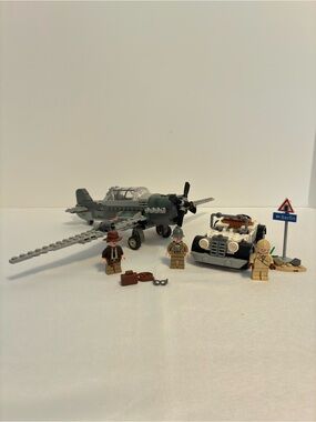 Lego Indiana Jones Fighter Plane Chase #77012 Retired